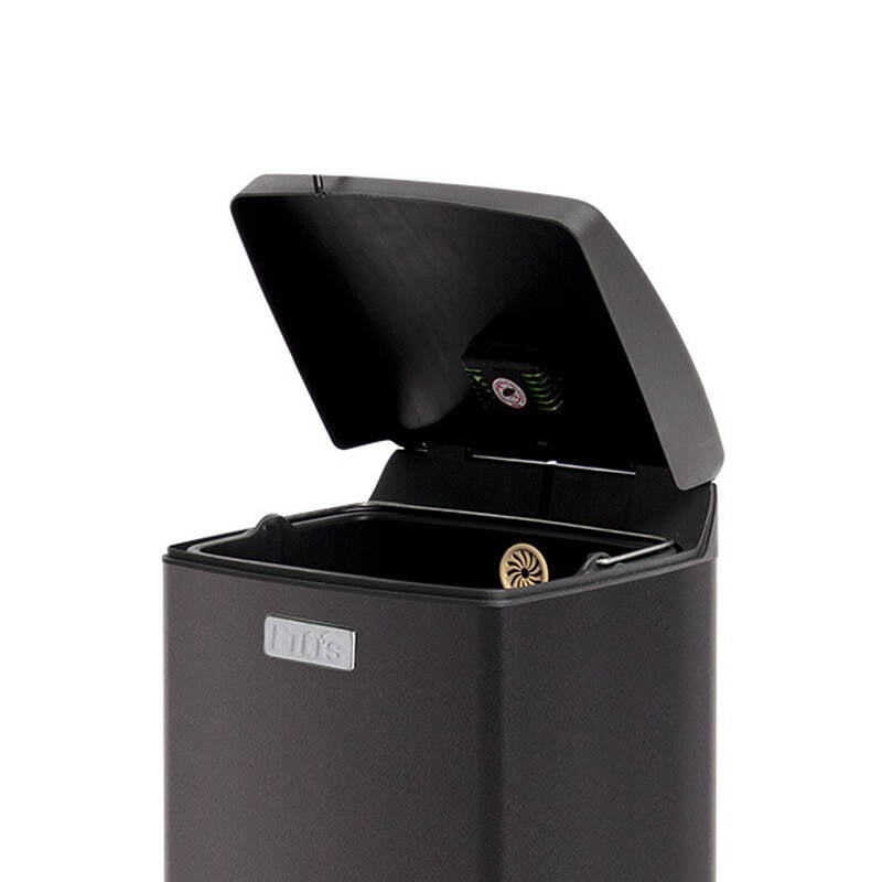 Thùng Rác Inox Fitis Premium 15L - Vuông đạp thấp - 3 Màu (Inox mờ, Trắng, Đen) - SPS1-901, SPS1-904, SPS1-903 image number null